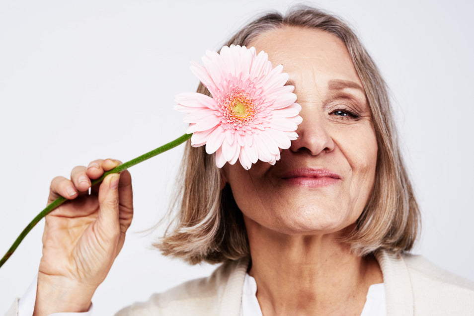 Woman learning about menopause and hormonal changes