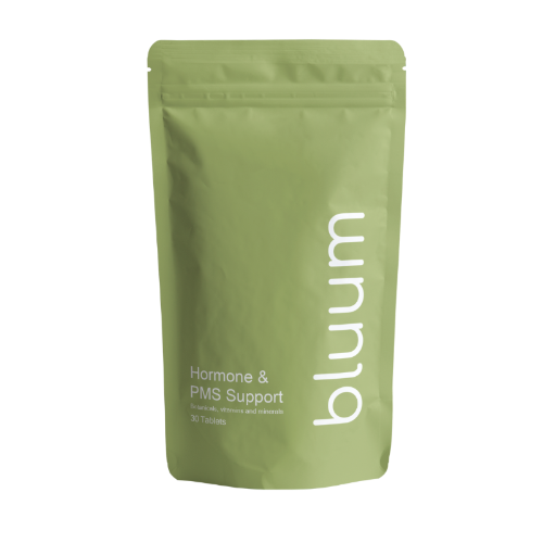 Bluum Hormone & PMS Support supplement pouch
